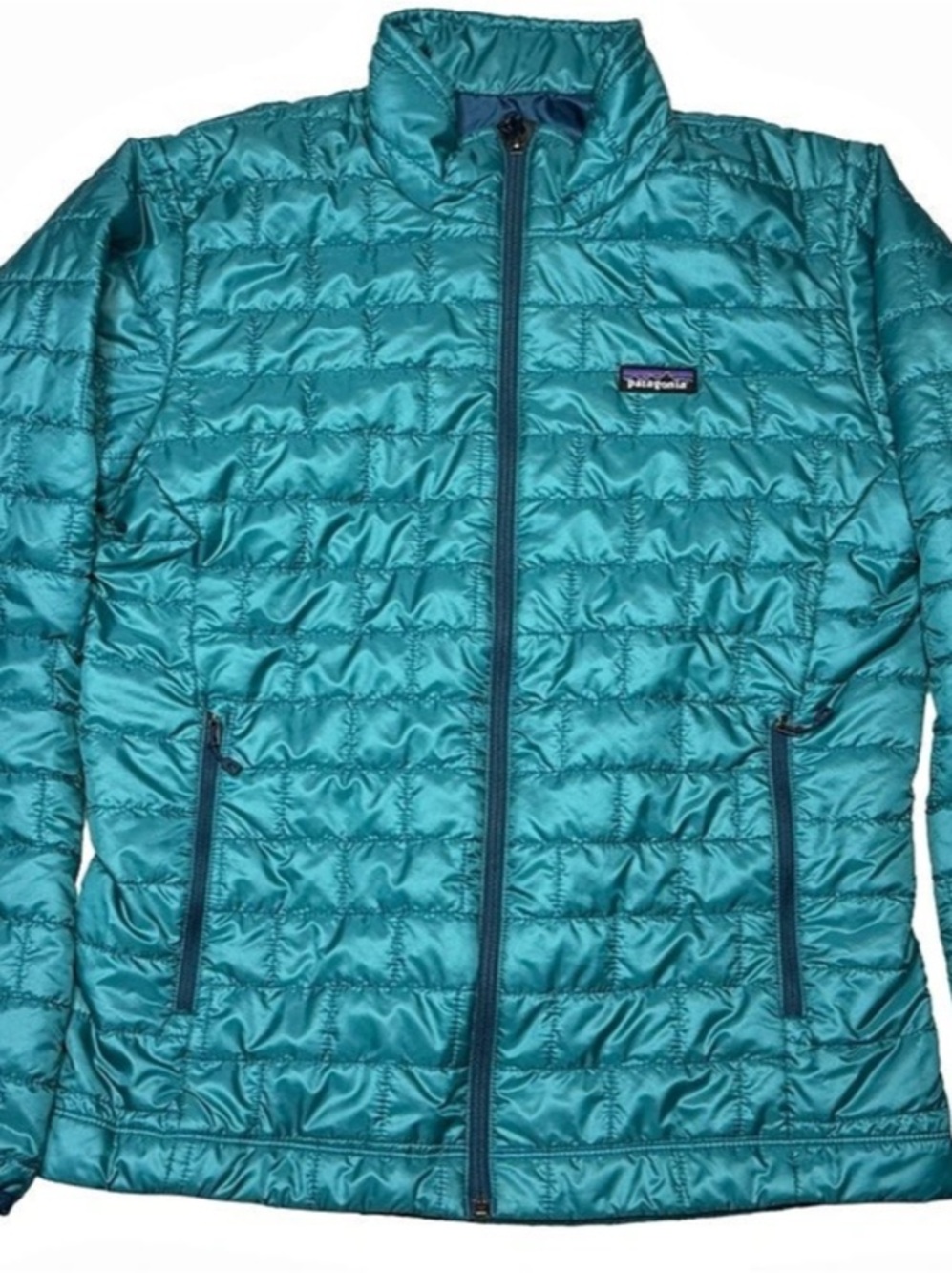 Patagonia Nano Puff Jacket Quilted Puffer Blue Medium